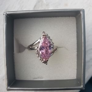 Gorgeous Pink Stone Ring Size 6